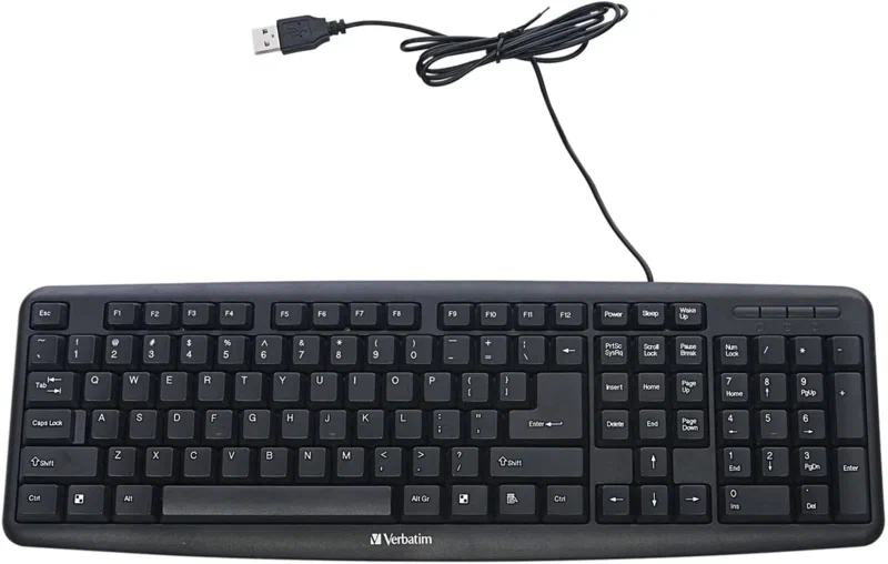 A membrane keyboard.