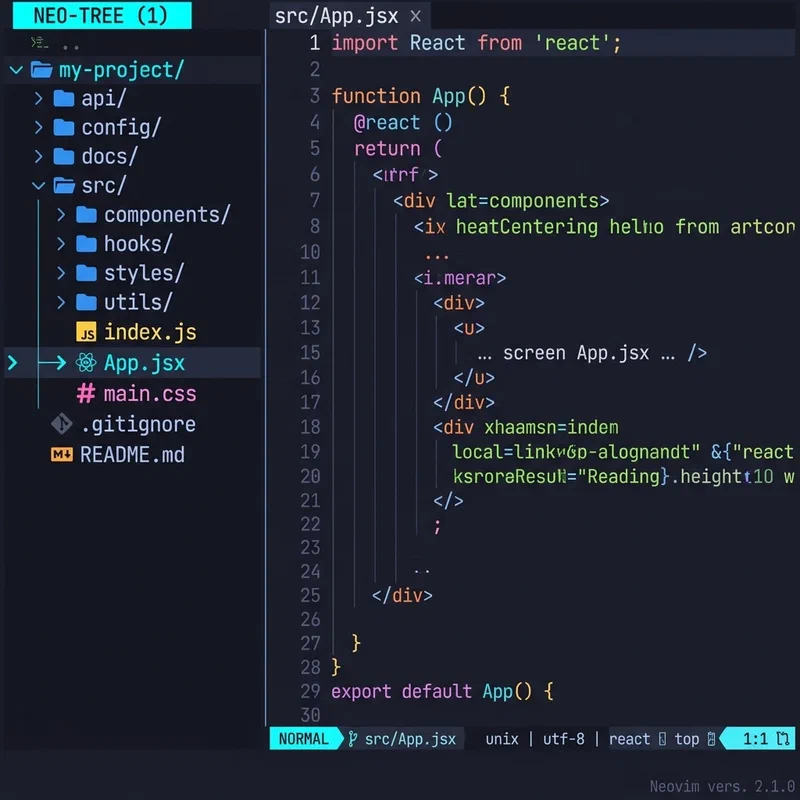 LazyVim File Explorer
