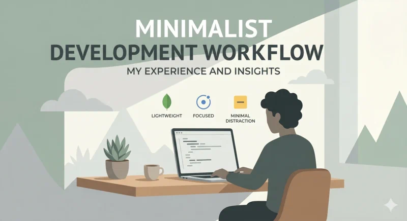 Minimalist Development Workflow: My Experience and Insights.