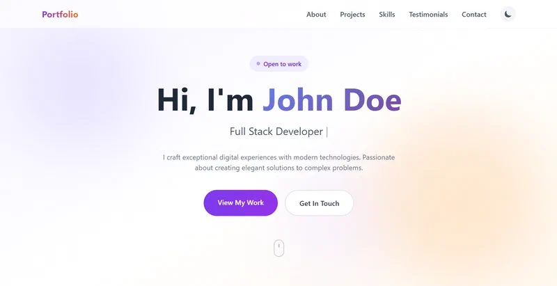 Tailwind CSS Portfolio