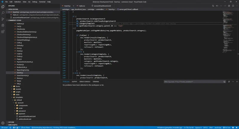 Visual Studio 2019 Dark Theme Screenshot 1.