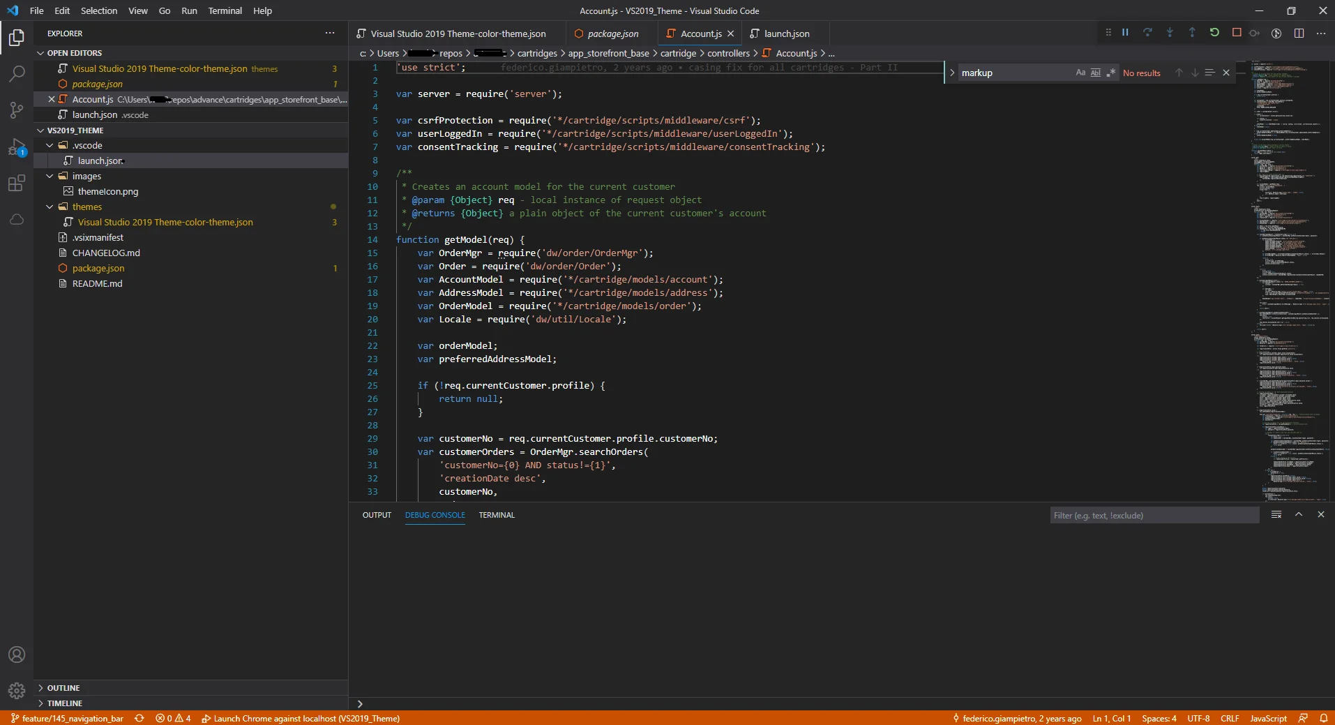 Visual Studio 2019 Dark Theme Screenshot 2