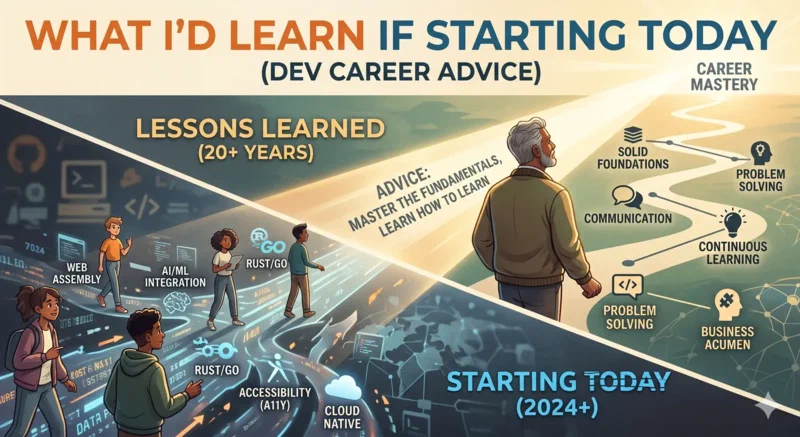 What I'd Learn If Starting Today: A No-Nonsense Dev Career Roadmap.